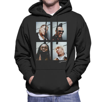 Black Eyed Peas Photoshoot 2004 Fergie Will I Am Men's Hooded Sweatshirt - FotoGrafica